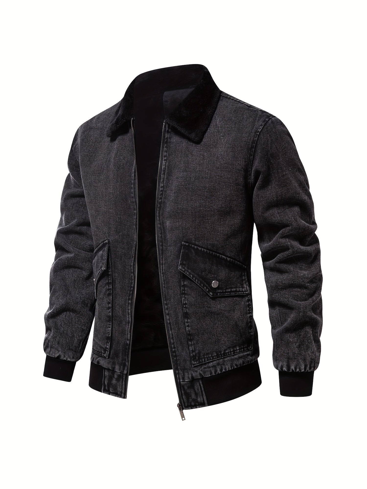 Denim Fleece Jacke für Herren