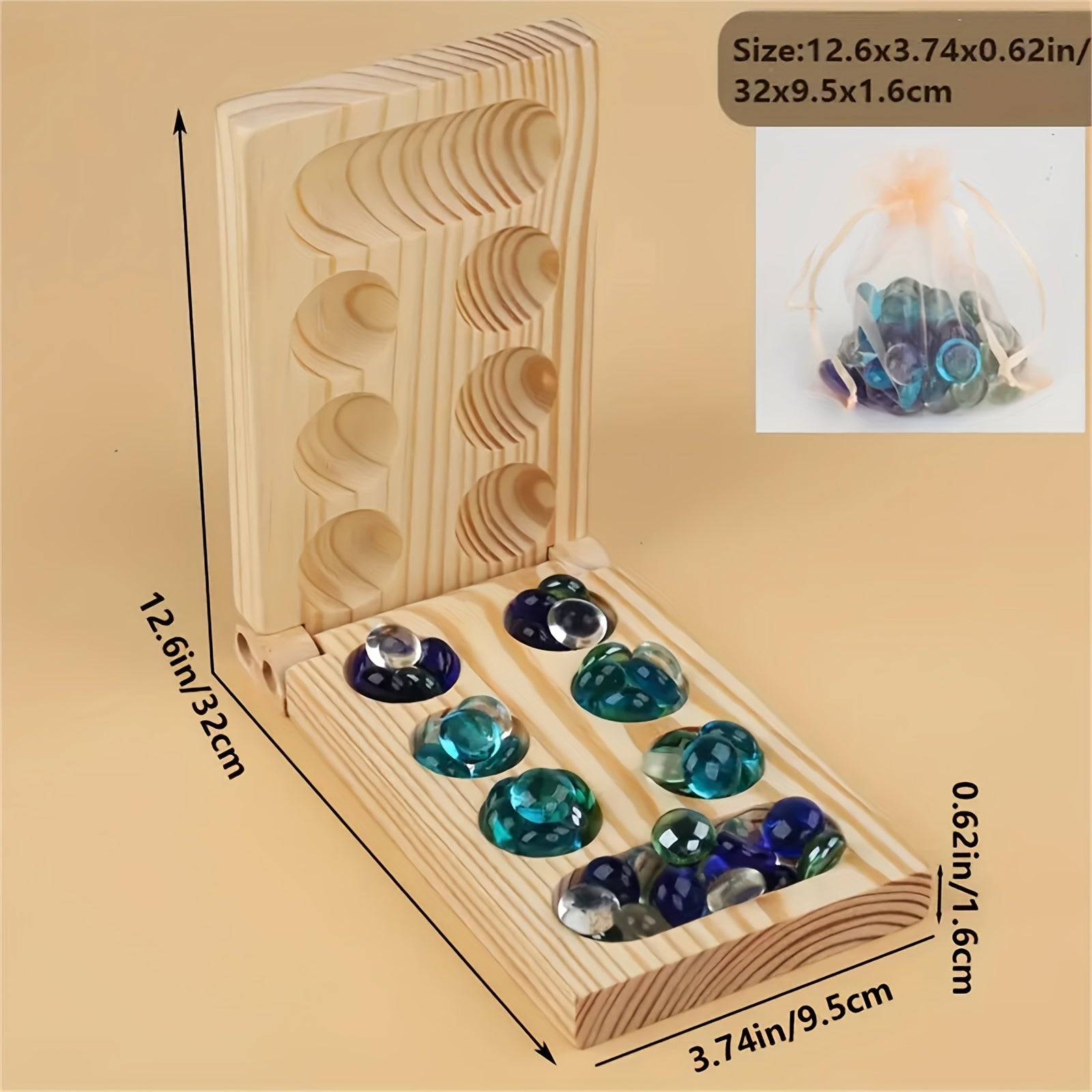 Mancala Deluxe Brettspiel - BrainStones