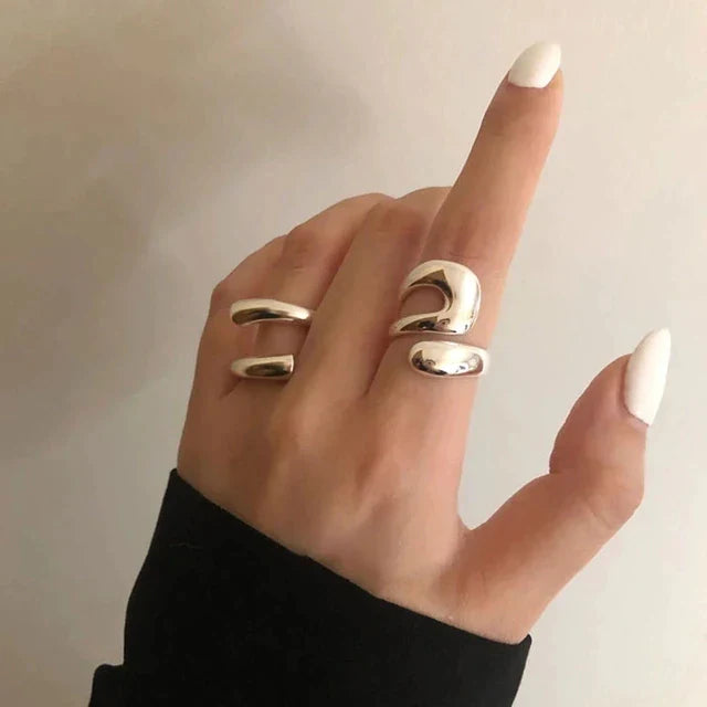 Minimalistisches Ringset