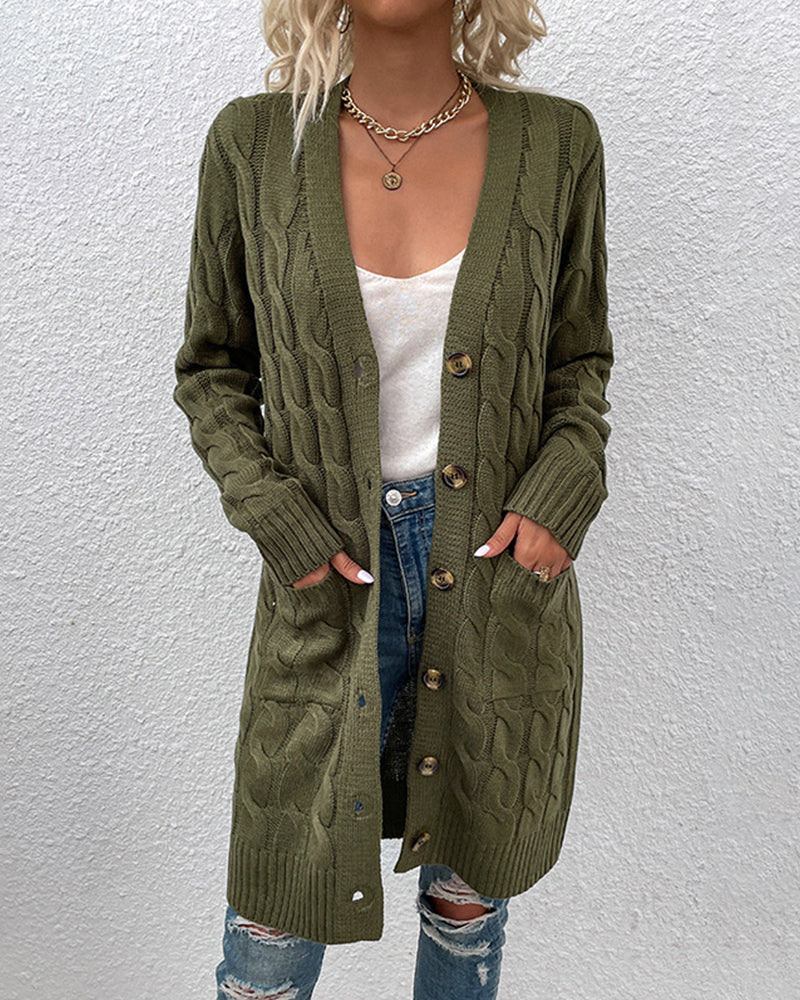 Lana - Stilvoller und Gemütlicher Langarm-Herbst-Cardigan für Damen