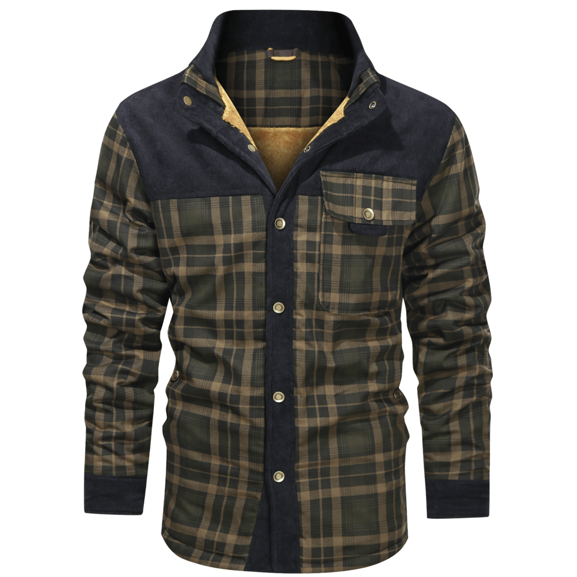 Flanell Winterjacke für Herren