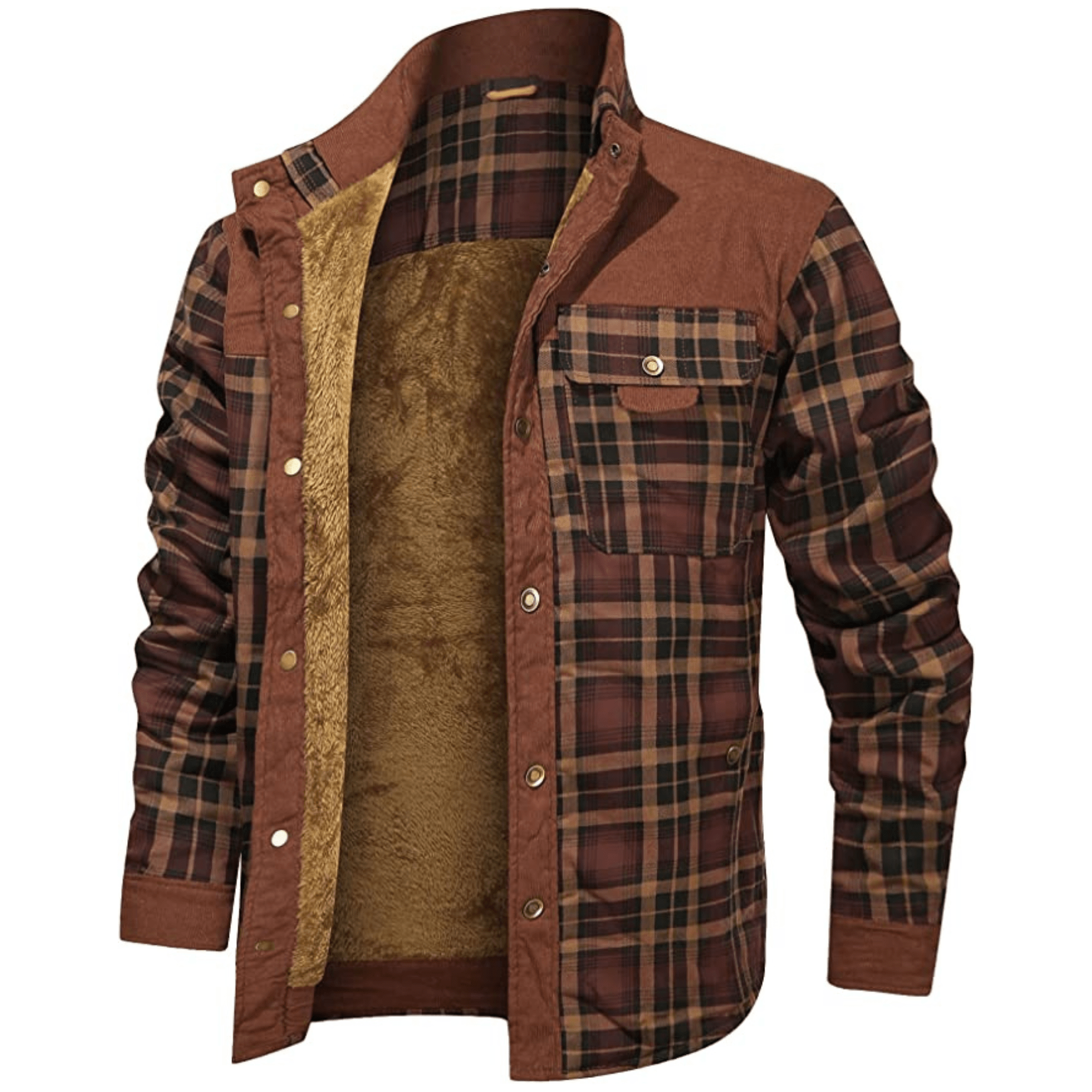 Flanell Winterjacke für Herren