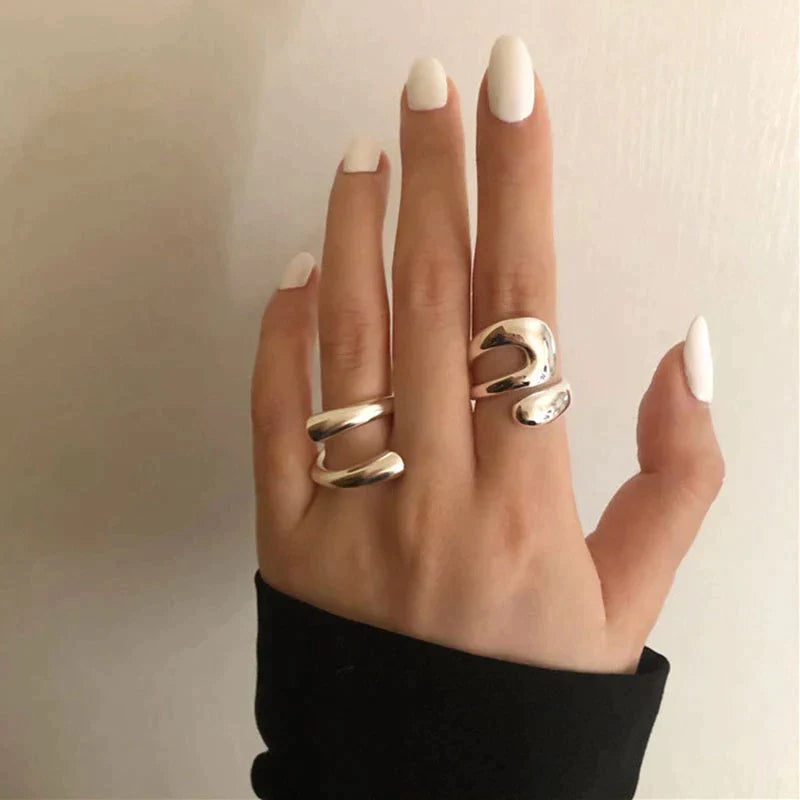 Minimalistisches Ringset