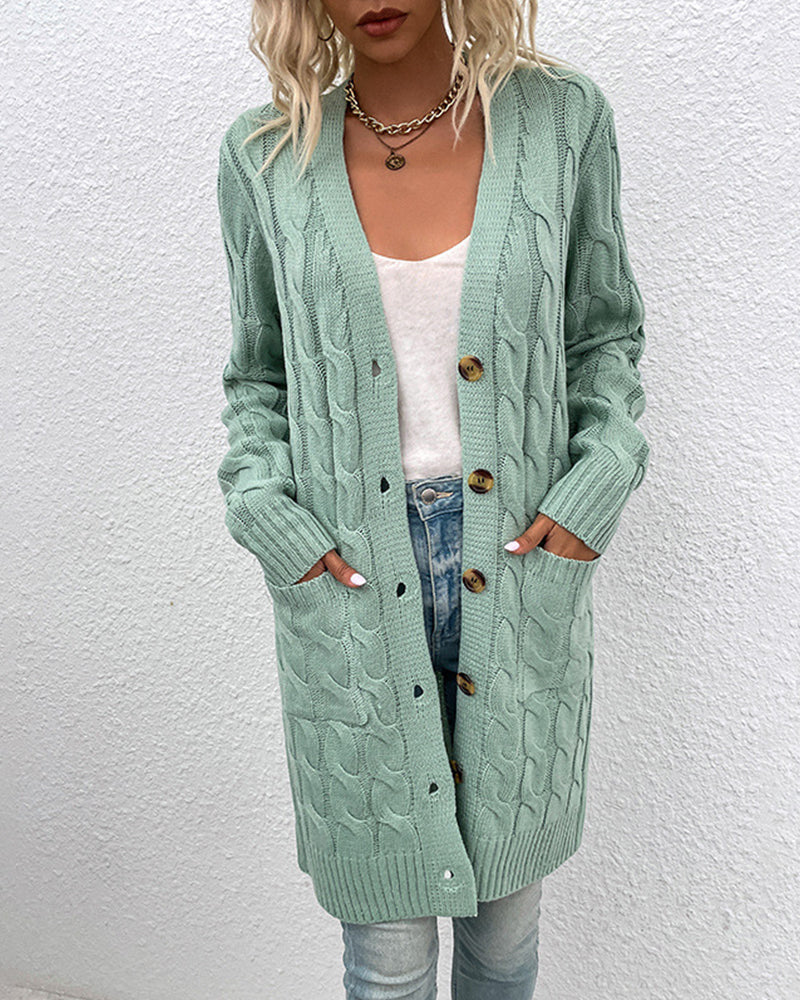 Lana - Stilvoller und Gemütlicher Langarm-Herbst-Cardigan für Damen