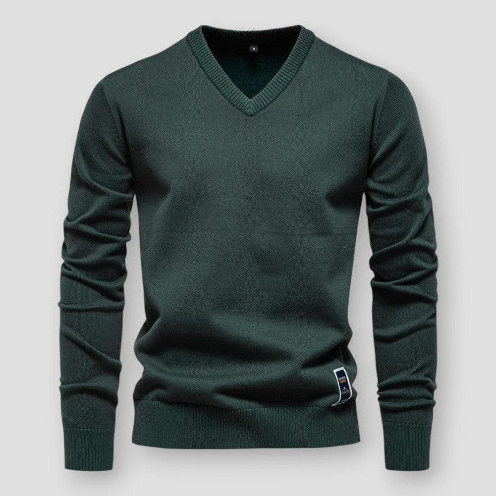 Maverick - Klassischer Herbst- und Winter-Strickpullover für Herren