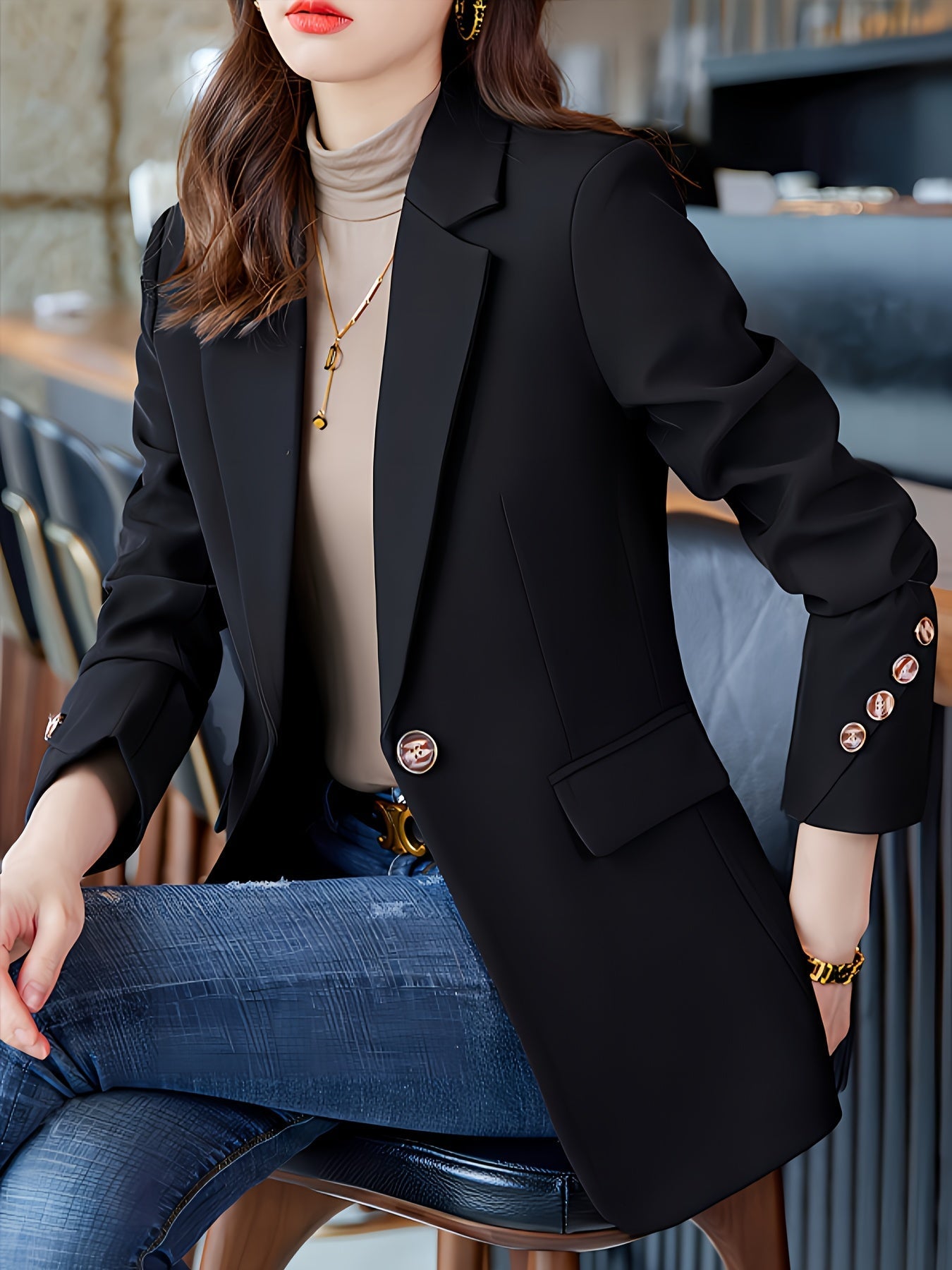 Therese – Eleganter und Schicker Langärmeliger Blazer für den Herbst für Damen