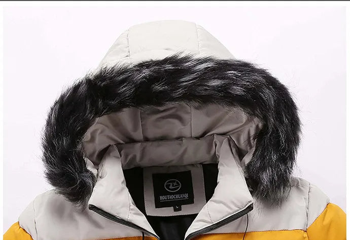 Thermo Winterjacke mit Kapuze für Herren