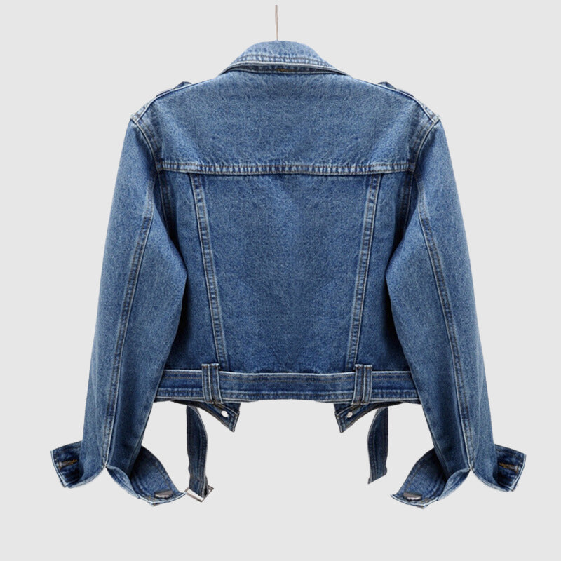 Margita - Stylische Cropped Denim Jacke