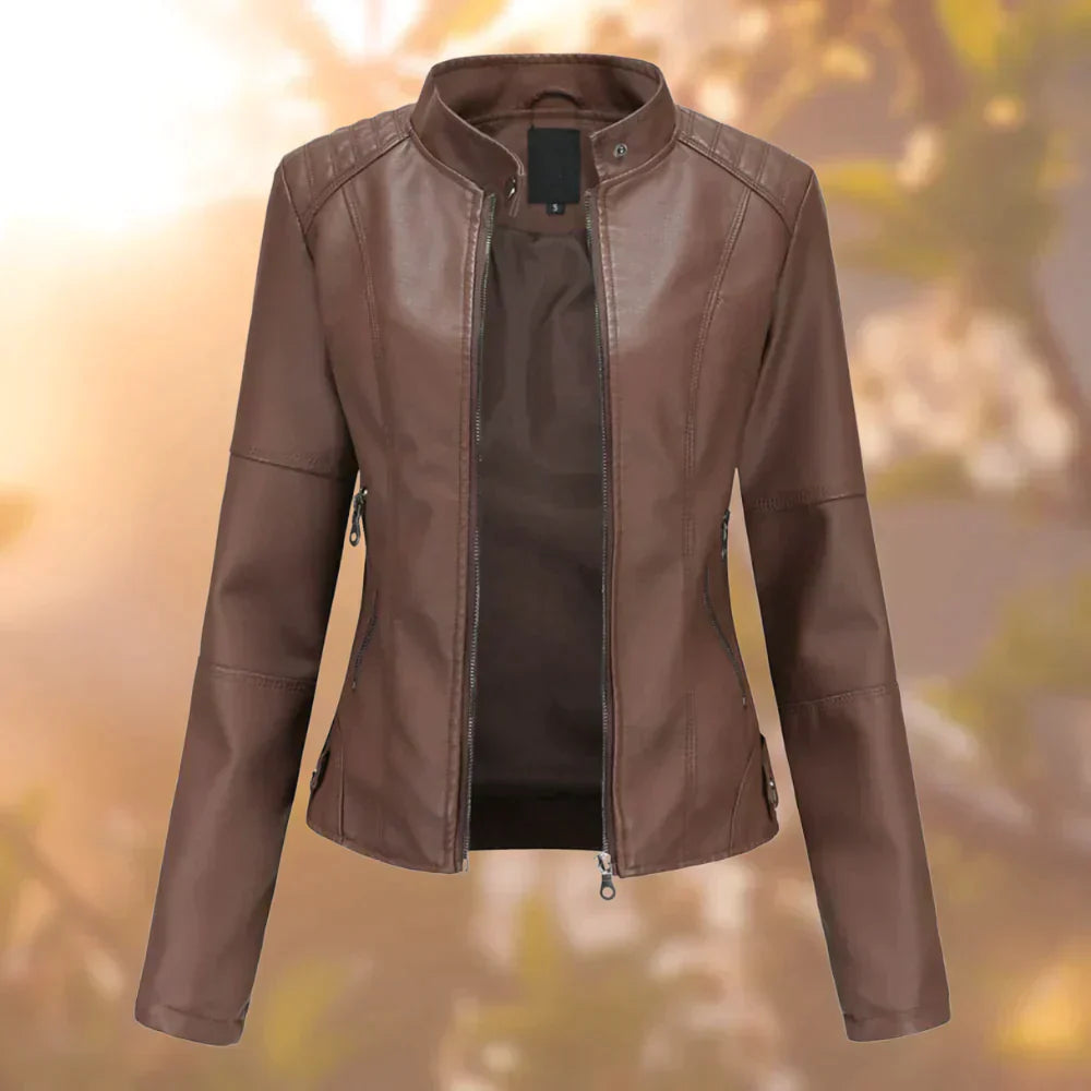 Nathalie - Elegante Lederjacke