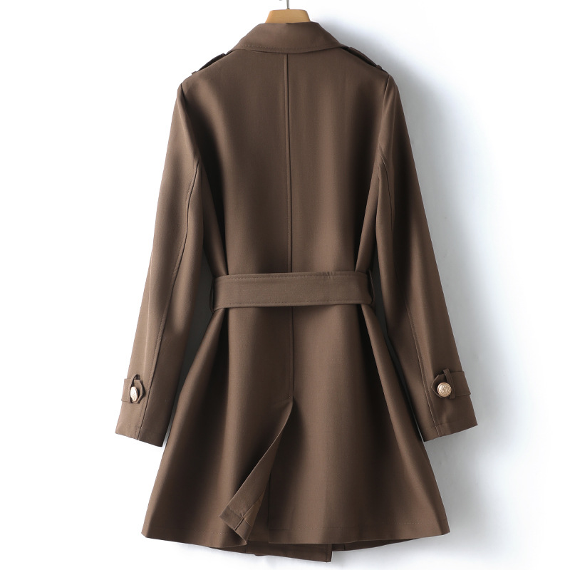 Ada - Stilvoller Brauner Trenchcoat für Damen