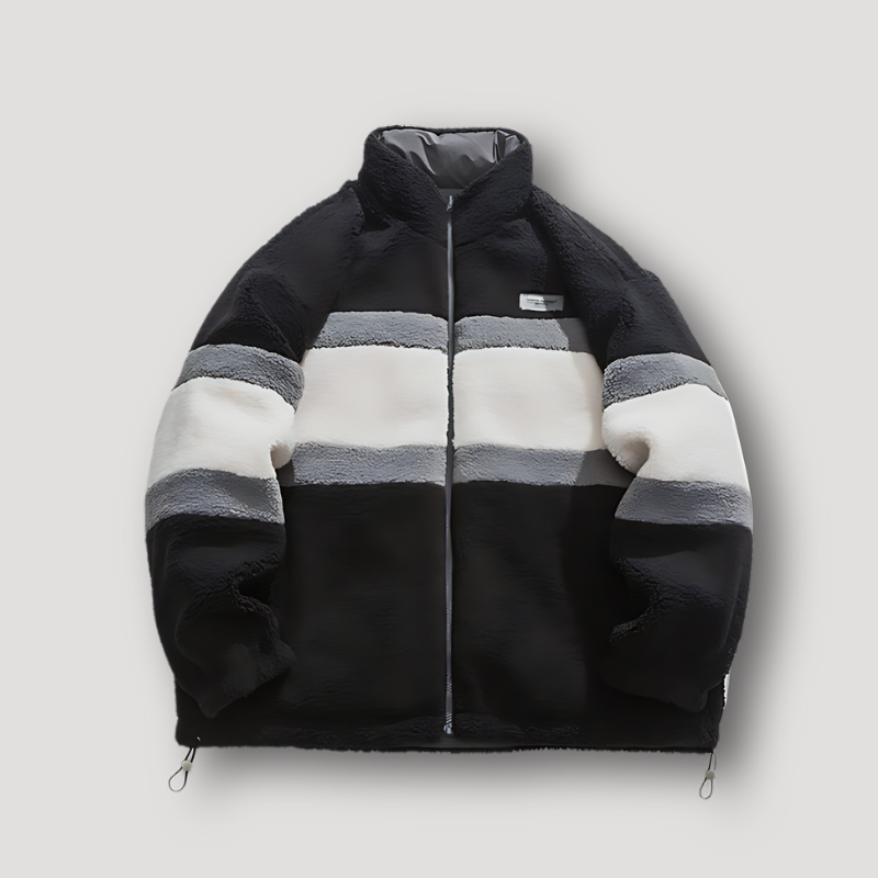 Nino - Wendemantel aus Sherpa Fleece