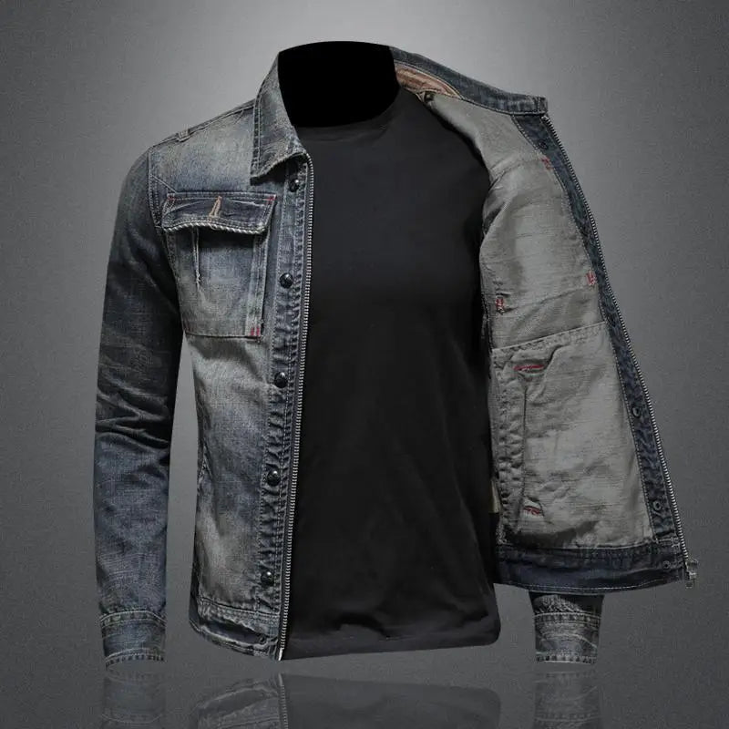 Jon – Stilvolle Herbst-Vintage-Denimjacke für Herren