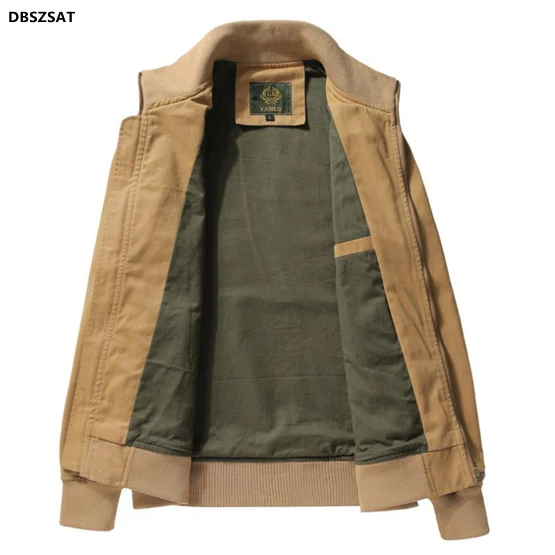 Archie– Herren-Militärjacke mit Stehkragen