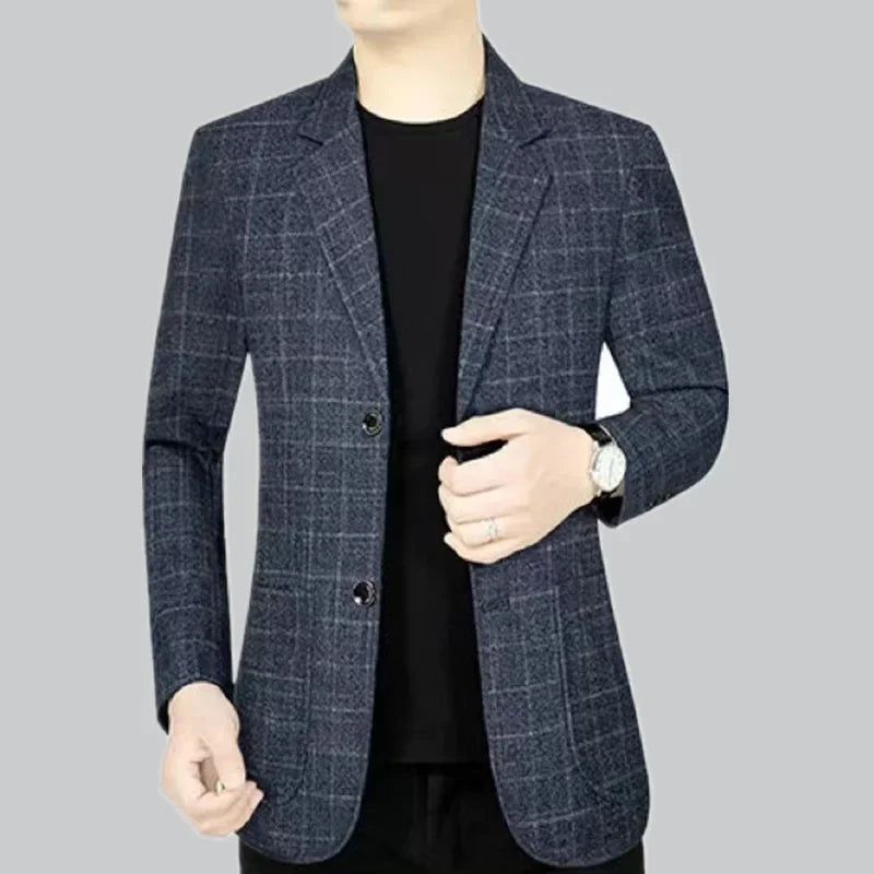 Daniel – Herren Karierter Blazer im Slim-Fit