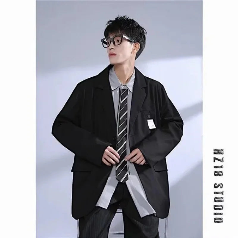 Lukas – Herren Slim-Fit Blazer im Koreanischen Stil