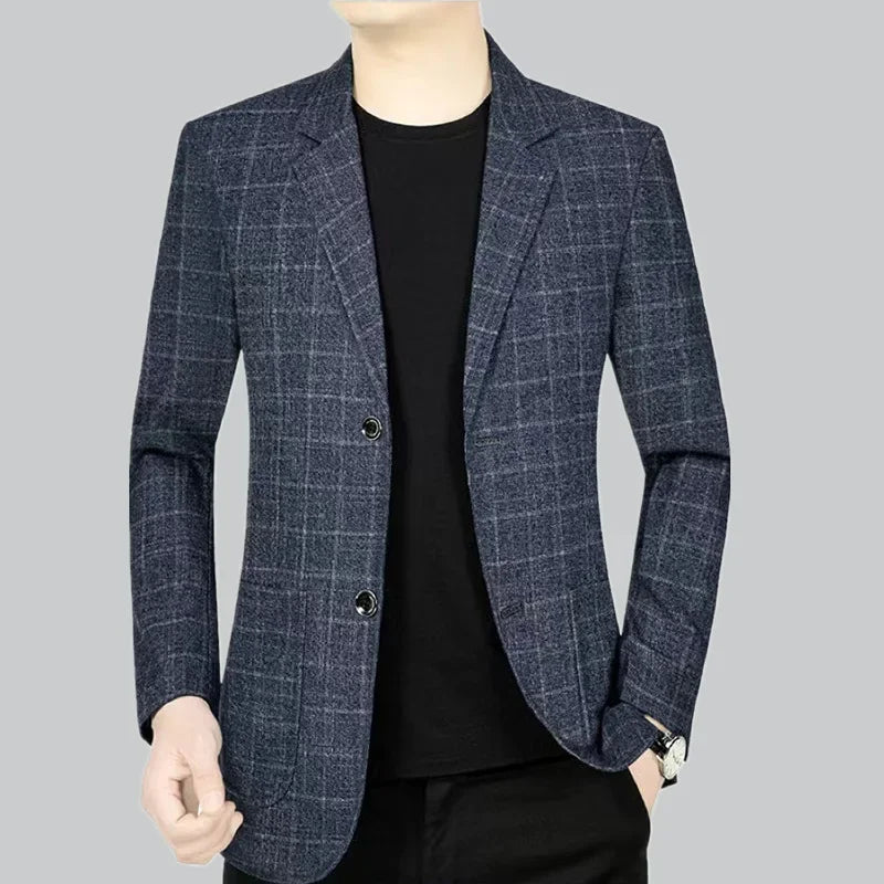 Daniel – Herren Karierter Blazer im Slim-Fit