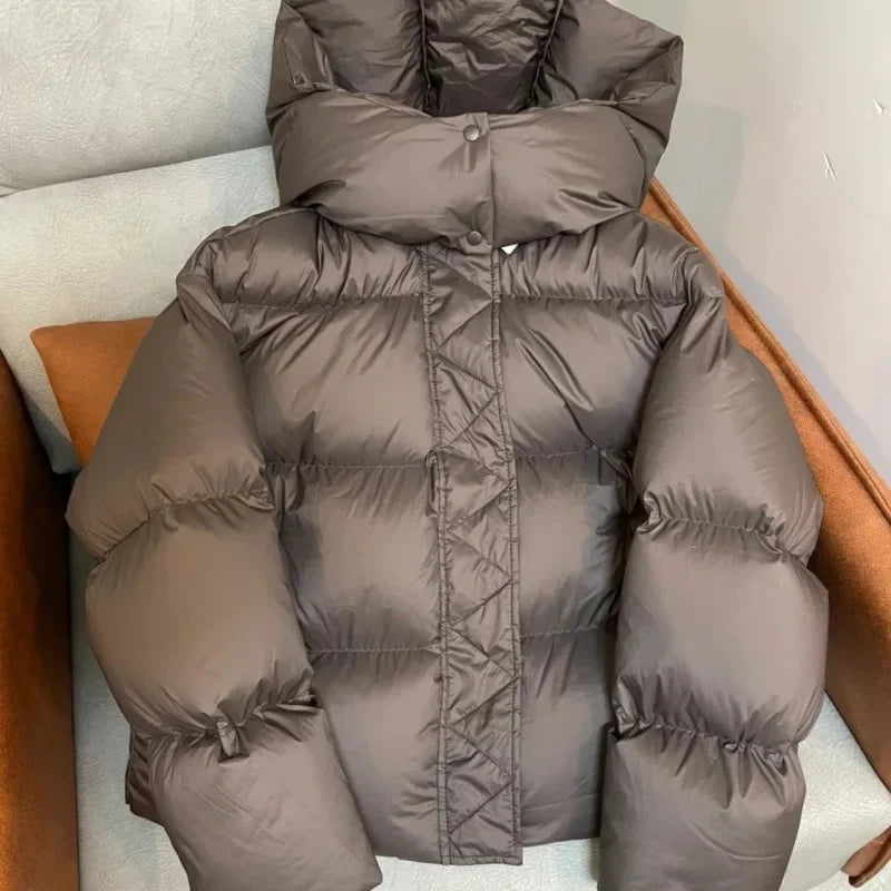 Merethe - Puffer-Winterjacke mit Kapuze für Frauen