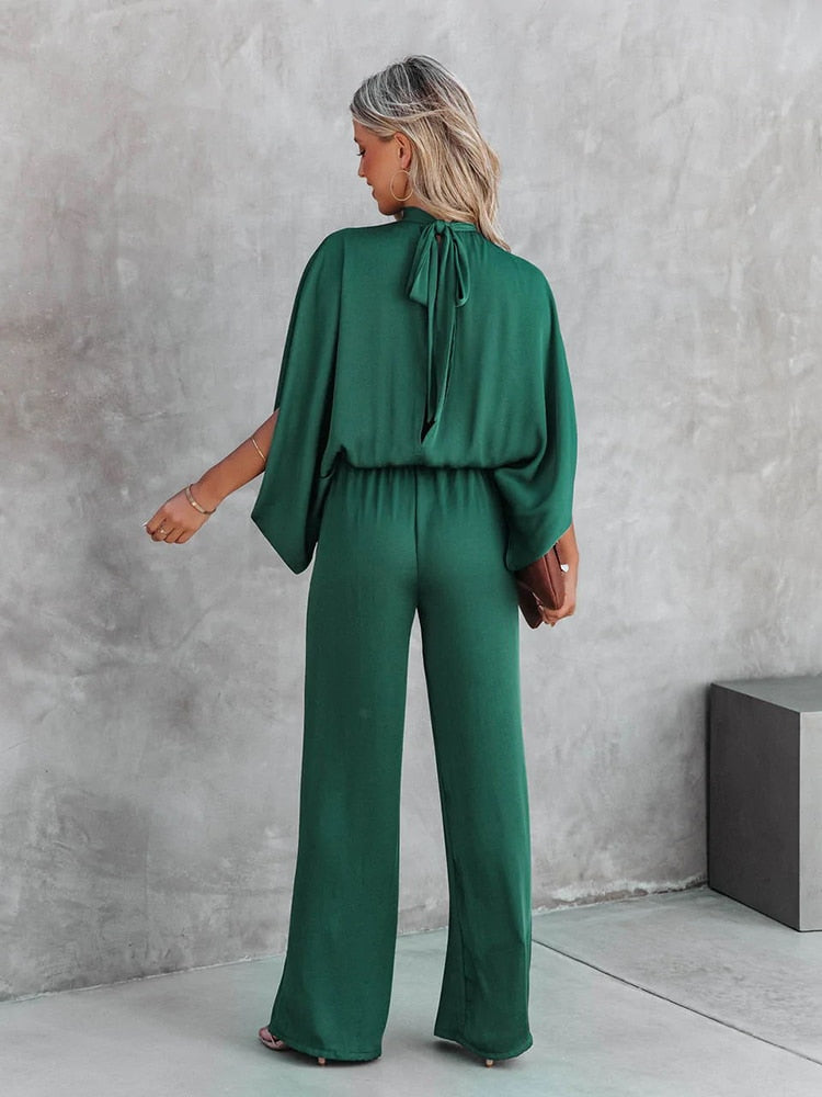 Maura - Eleganter Grüner Jumpsuit