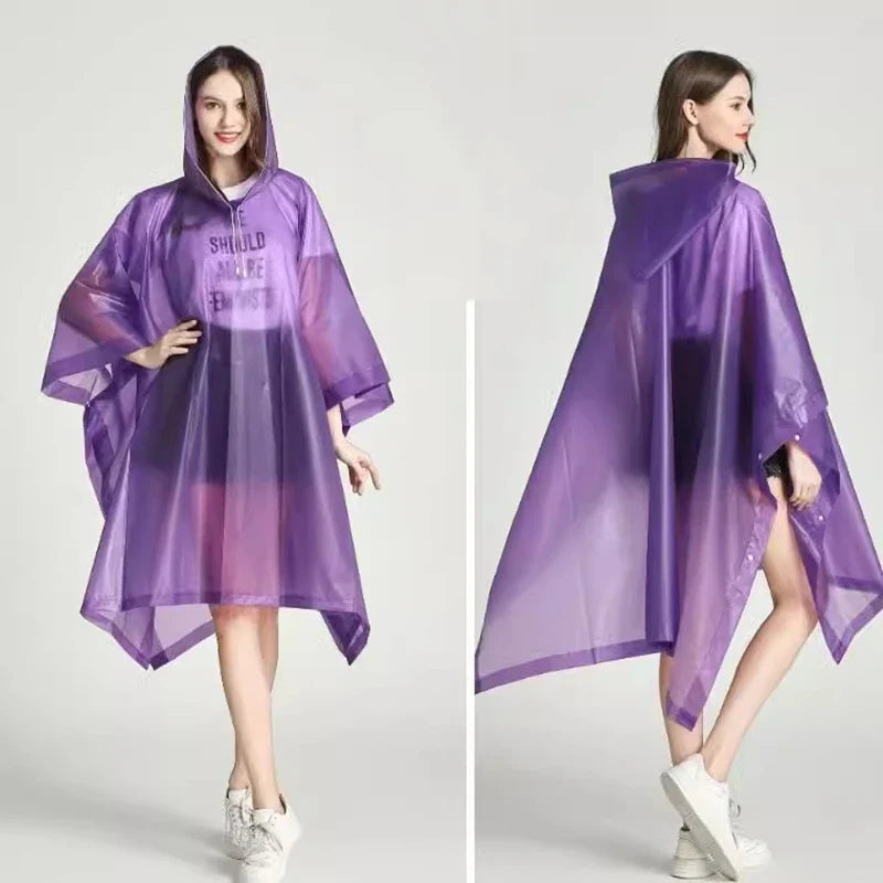 Luca - Transparenter Regenponcho Für Damen Und Herren