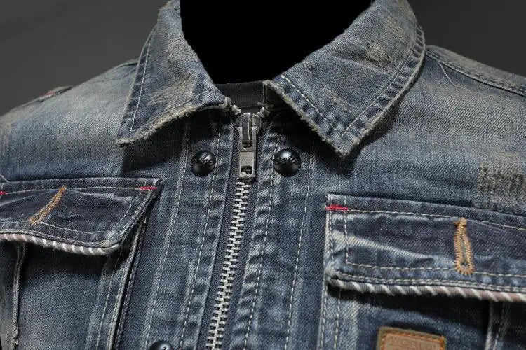 Jon – Stilvolle Herbst-Vintage-Denimjacke für Herren