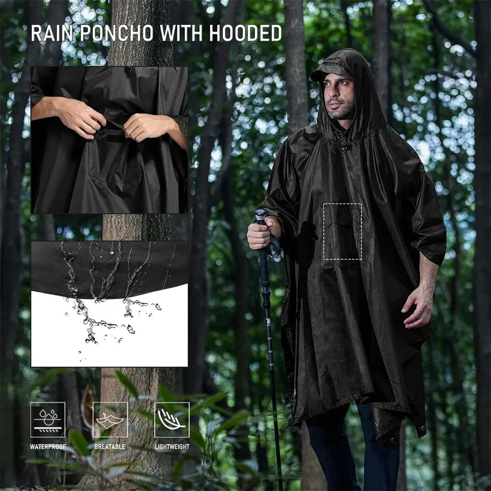 Eva - Wasserdichter 3-in-1 Regenponcho für Damen