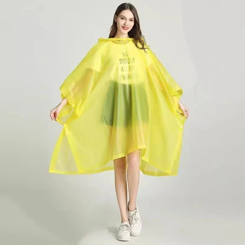 Luca - Transparenter Regenponcho Für Damen Und Herren