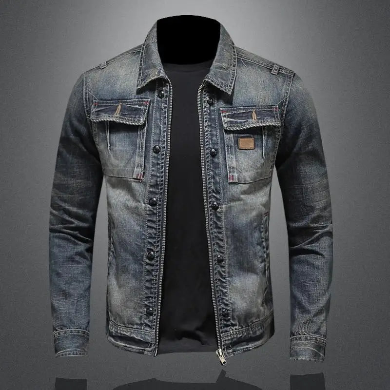 Jon – Stilvolle Herbst-Vintage-Denimjacke für Herren