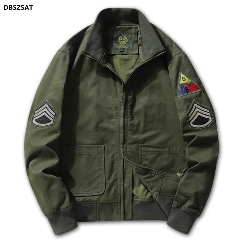 Archie– Herren-Militärjacke mit Stehkragen