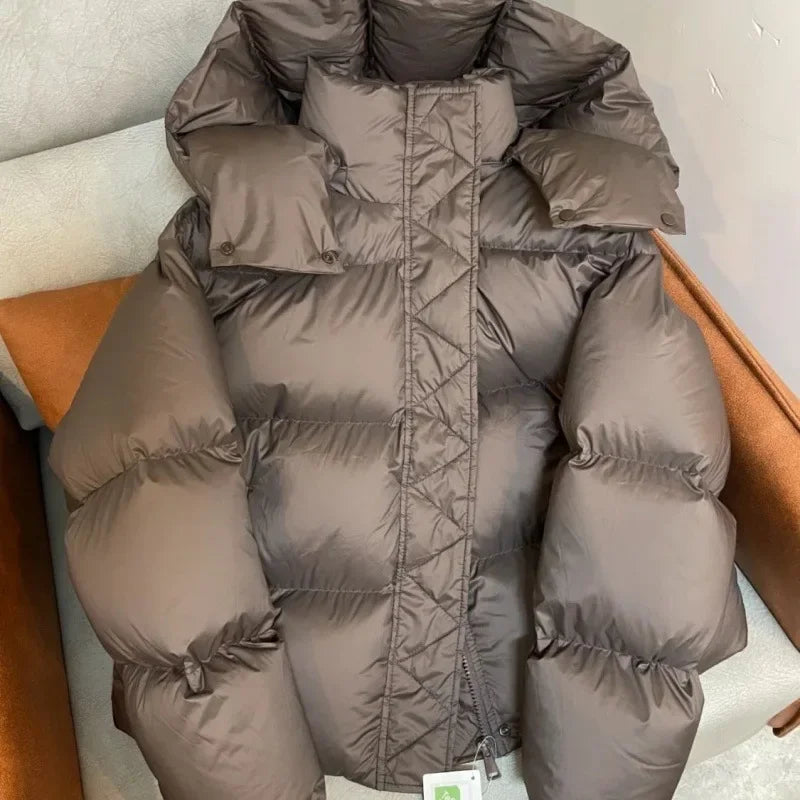 Merethe - Puffer-Winterjacke mit Kapuze für Frauen