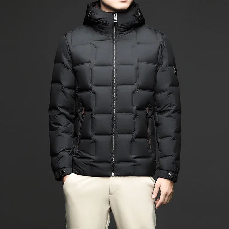 Aljon - Stilvolle Winter-Monogramm-Daunenjacke für Herren