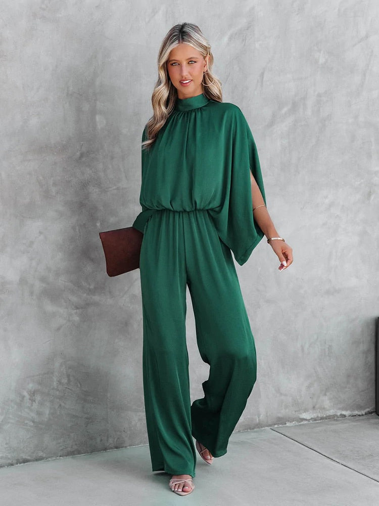 Maura - Eleganter Grüner Jumpsuit