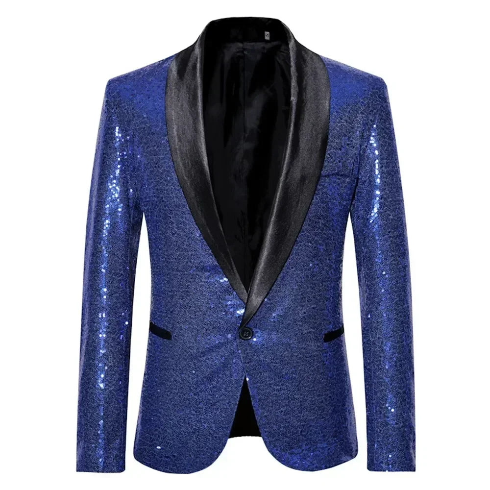 David – Herren Blazer mit Pailletten für Party und Bühne