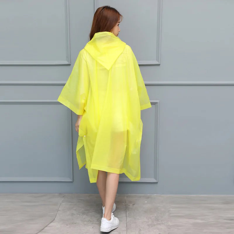 Luca - Transparenter Regenponcho Für Damen Und Herren