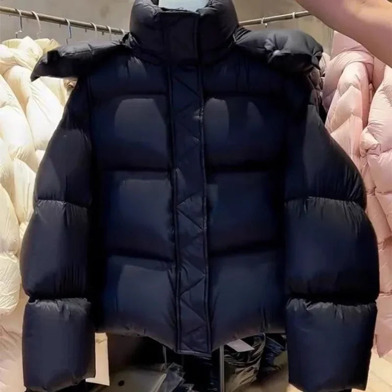 Merethe - Puffer-Winterjacke mit Kapuze für Frauen