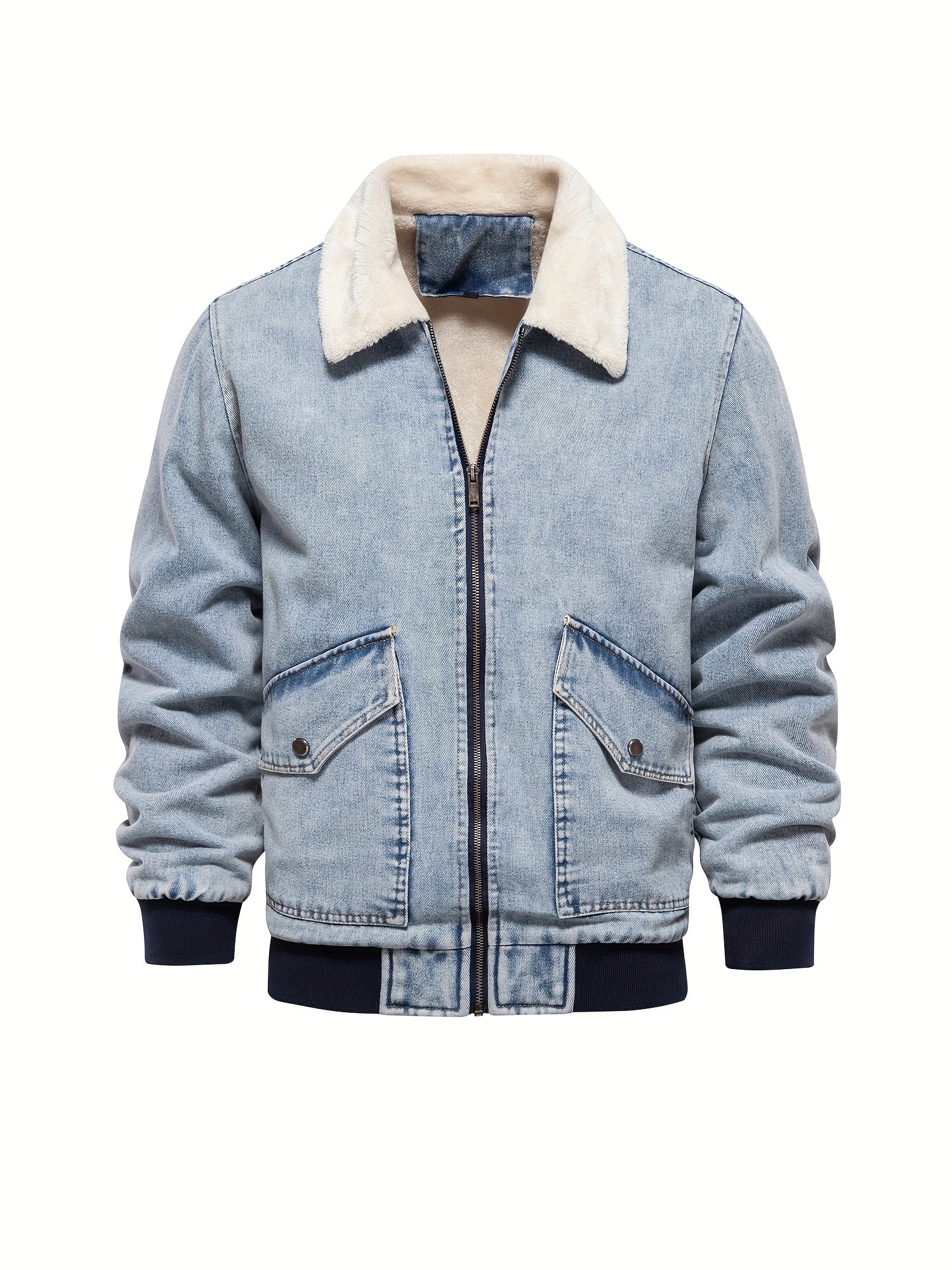 Denim Fleece Jacke für Herren