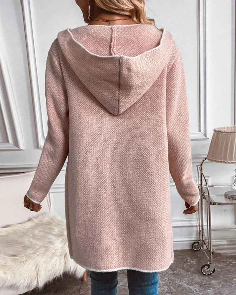 Maddison - Eleganter Lässiger Rosa Herbst-Cardigan für Damen