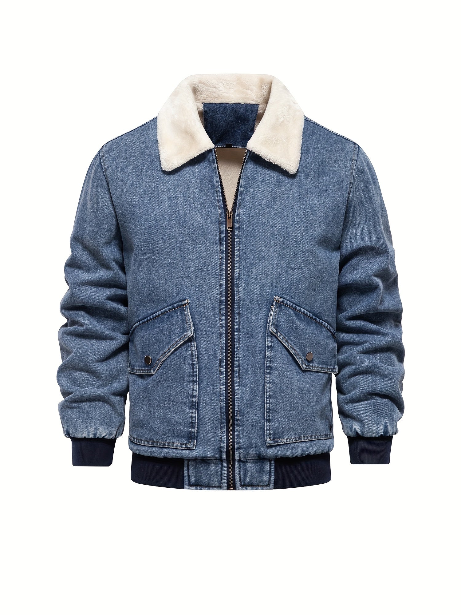 Denim Fleece Jacke für Herren