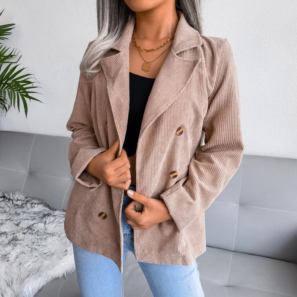 Maya - Stylischer und Bequemer Herbst Corduroy-Blazer für Damen