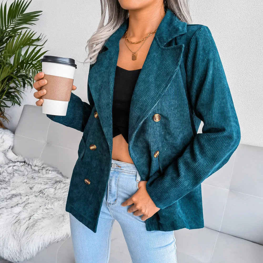 Maya - Stylischer und Bequemer Herbst Corduroy-Blazer für Damen