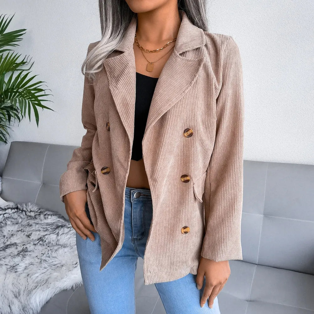 Maya - Stylischer und Bequemer Herbst Corduroy-Blazer für Damen