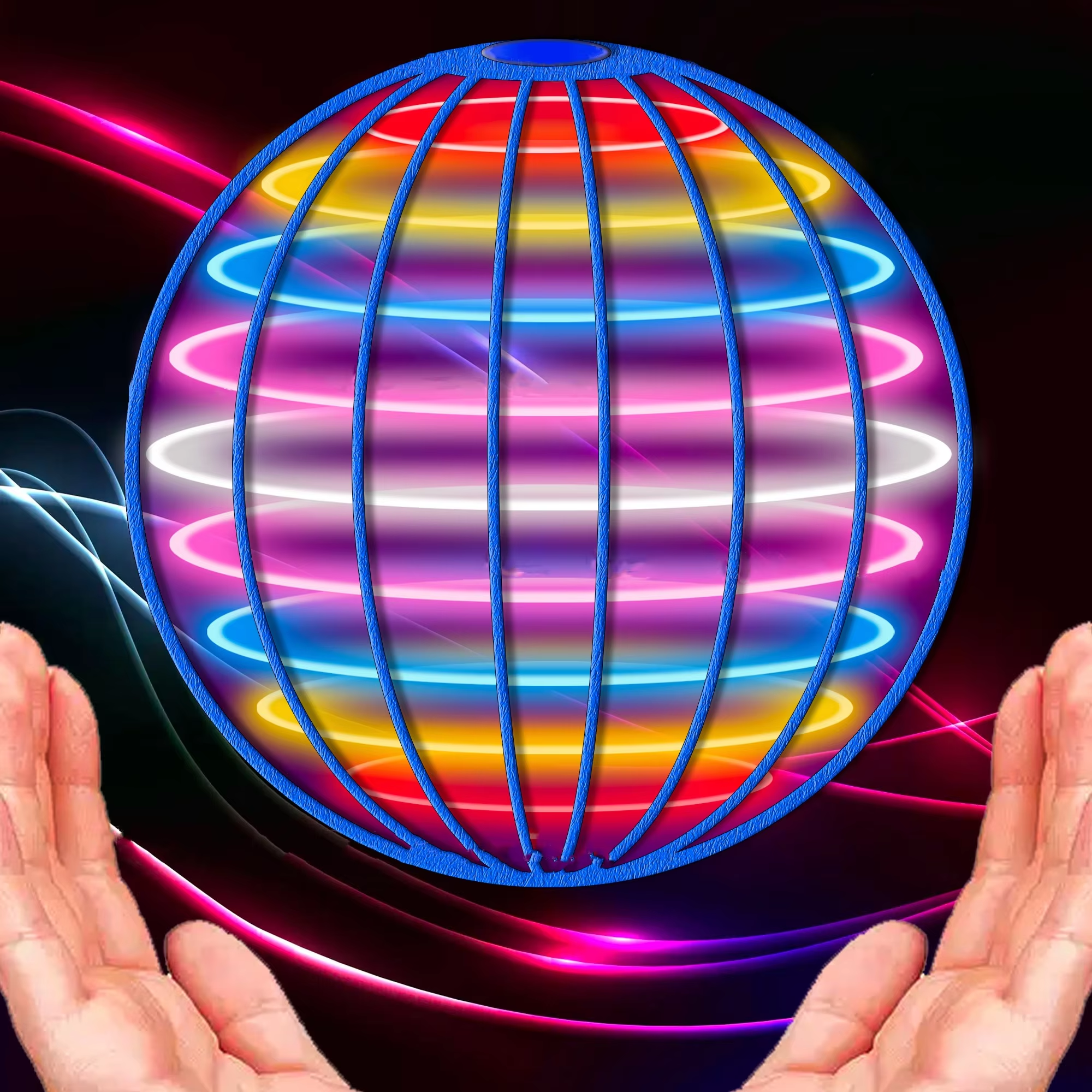 Magische Fliegende Ball mit LED-Beleuchtung - Boomerang-Drohnen-Spielzeug für Kinder