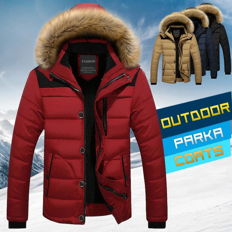 Wilbur- Herren Parka mit Fellkragen