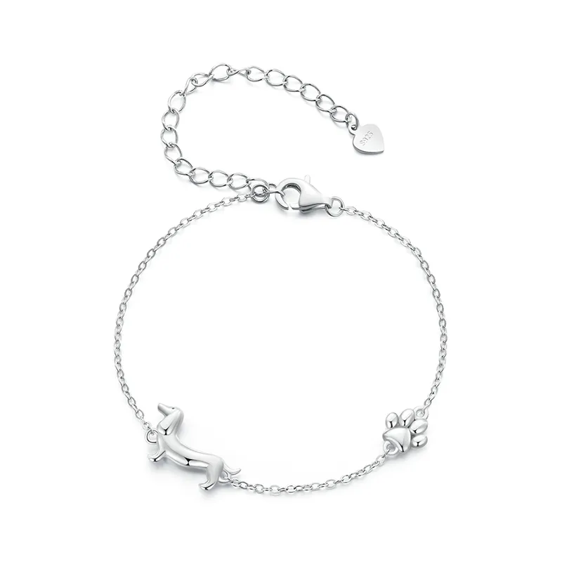 Niedliches Dackel-Hunde-Charm-Armband