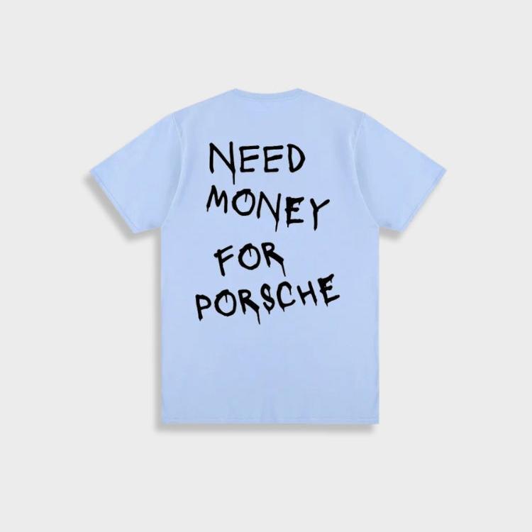 Max - Vintage 'Need Money For Porsche' T-Shirt für Herren