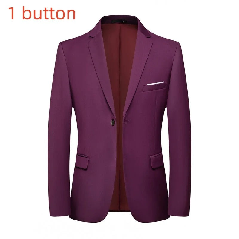 David – Herren Slim-Fit Blazer im Britischen Stil