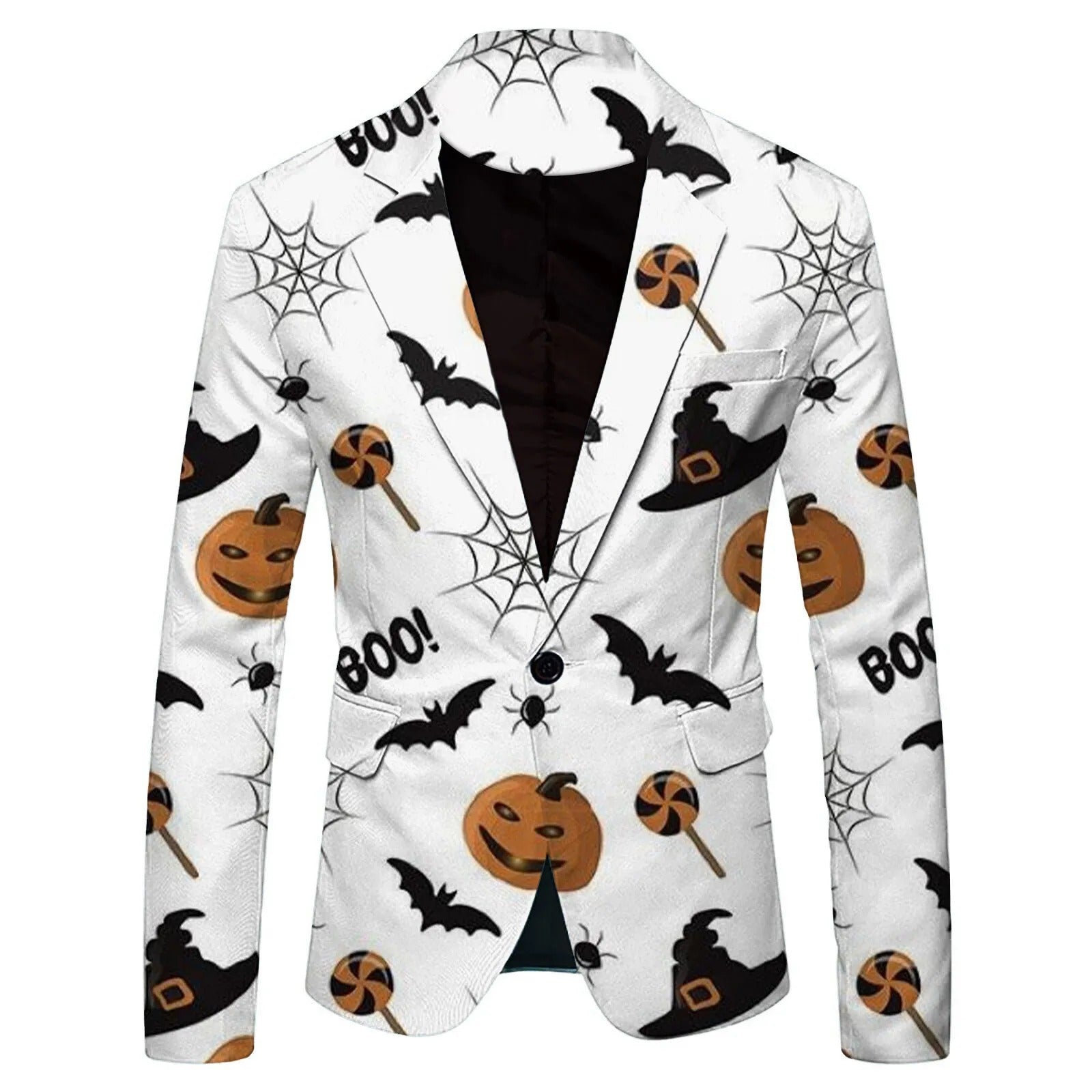 Logan - Halloween Kürbis Grafik Blazer Anzug für Männer